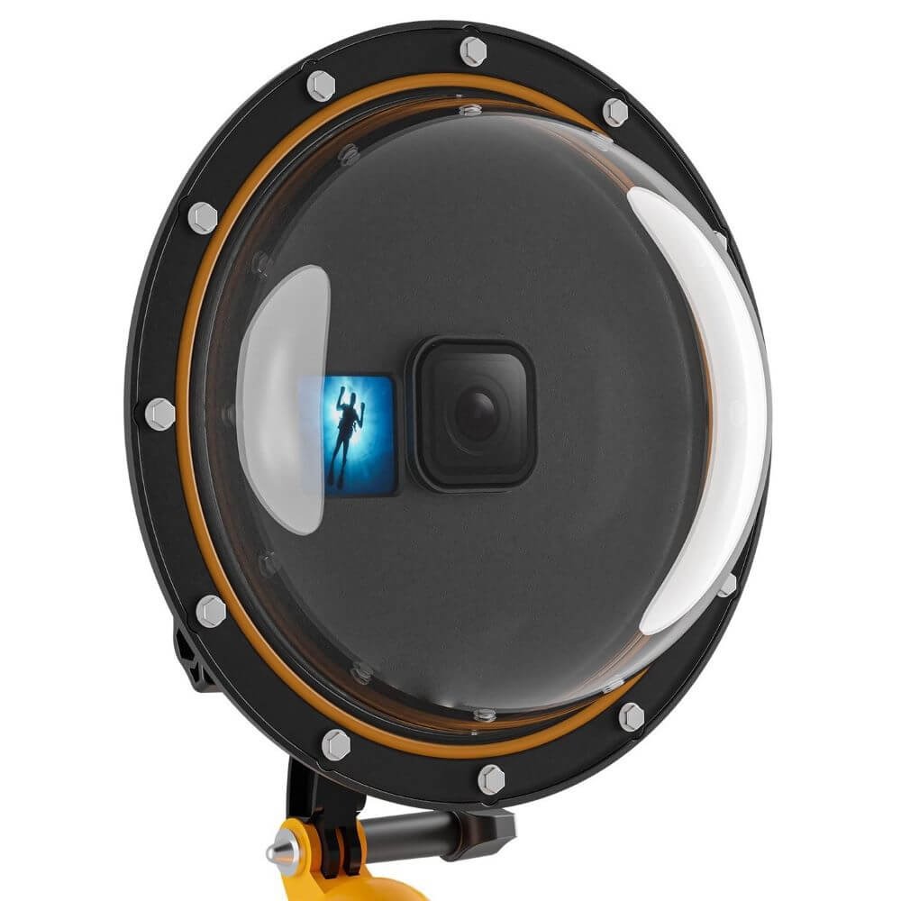 Dome para GoPro Hero 13 / 12 / 11 / 10 / 9 Black com Modo Selfie - Telesin