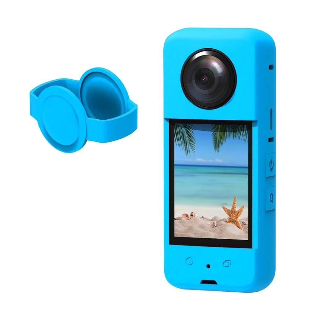 Case Capa de Silicone para Câmera Insta360 X3 + Protetor de Lente