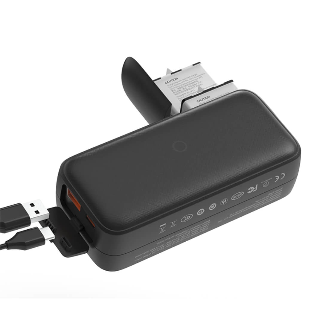 Carregador Power Bank 10000mAh para GoPro Hero 13 Black - Telesin Carregador Power Bank 10000mAh para GoPro Hero 13 Black - Telesin