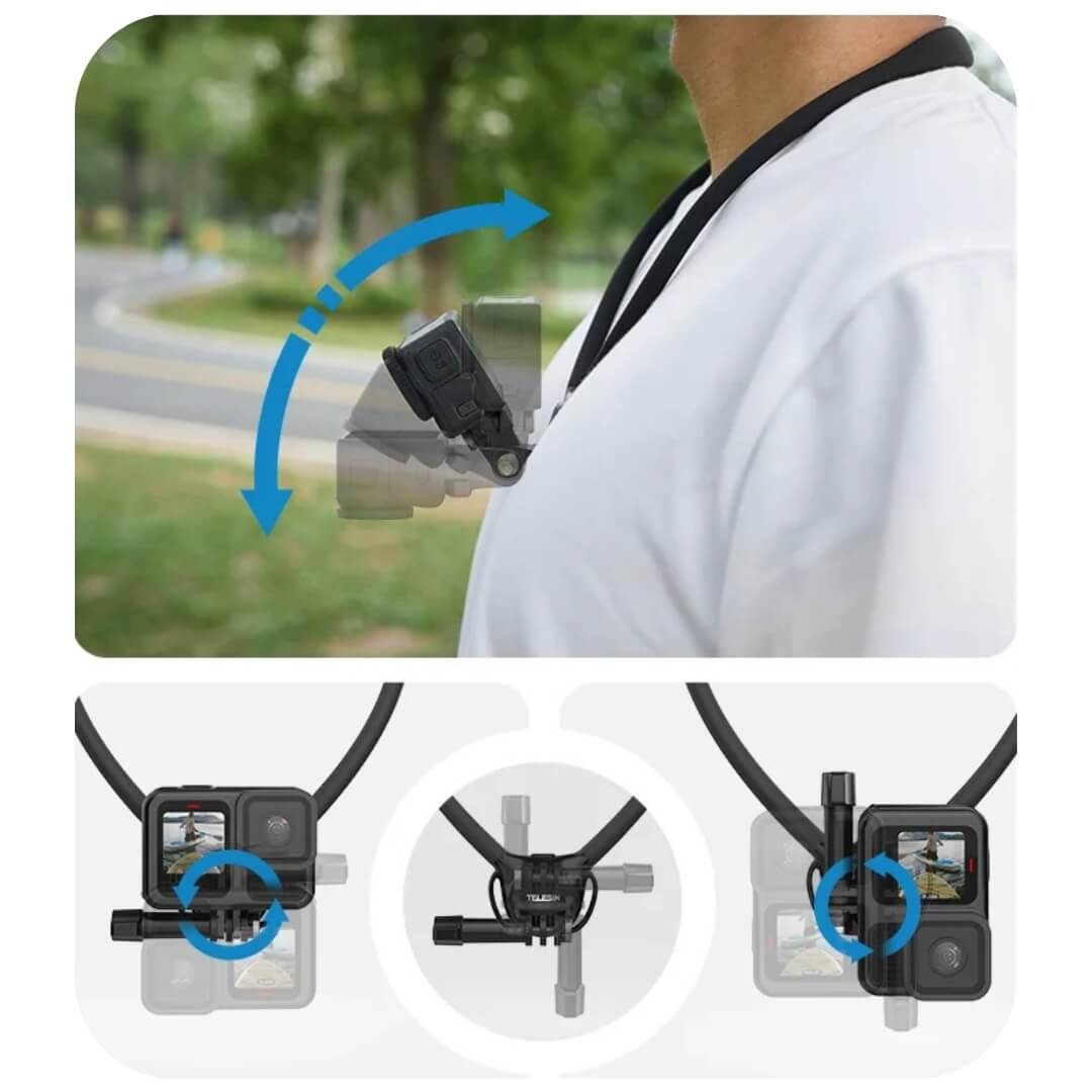 Alça de Pescoço para GoPro e Similares - Telesin