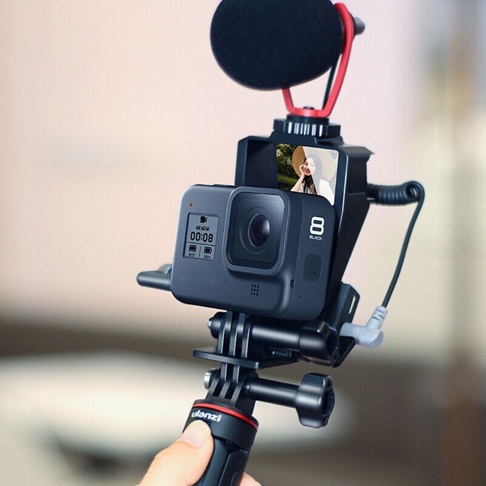 Suporte de Vlog para GoPro Hero 8 7 6 5 Black com Espelho - Ulanzi