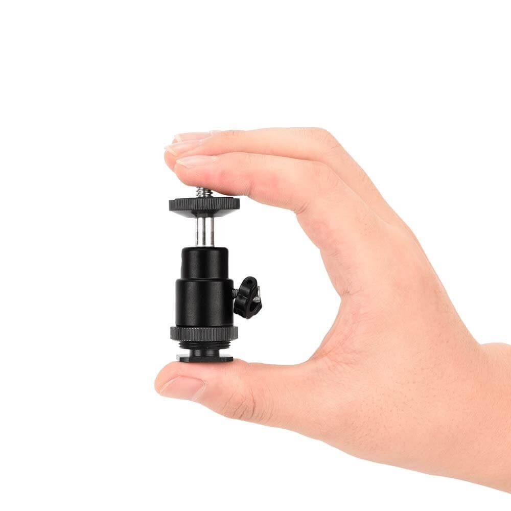 Adaptador Giratório Ball Head com Encaixe Sapata e 1/4 Polegadas