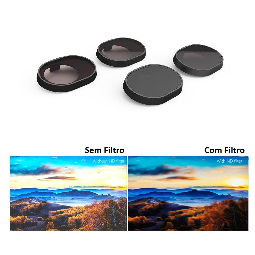 Filtros ND4 ND8 ND16 ND32 para Drone DJI Spark - Pgytech