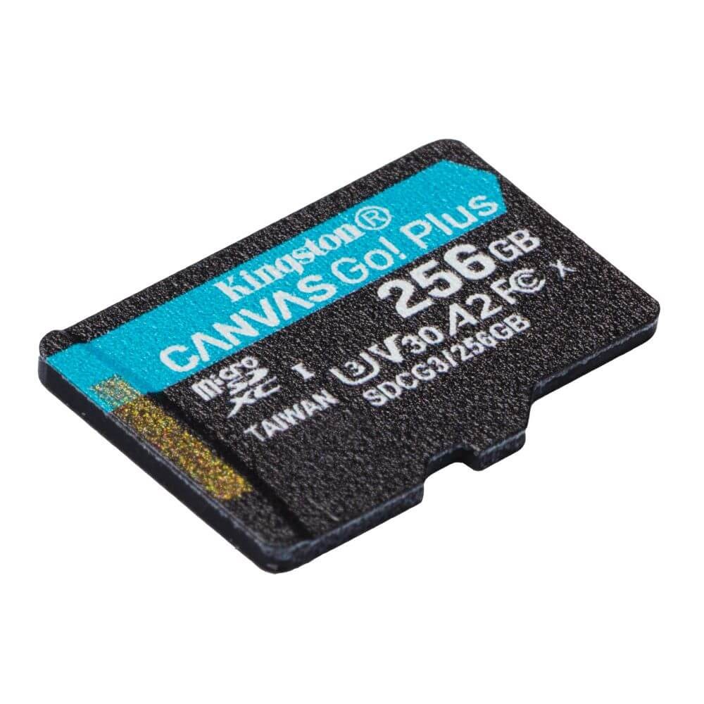 Cartão MicroSDXC 256GB Kingston Canvas Go! Plus UHS-I U3 V30 A2 170mb/s