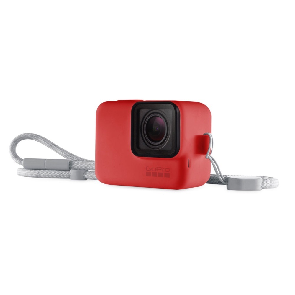 Capa Silicone GoPro Hero 7 6 5 Black + Cordão Ajustável - Sleeve + Lanyard