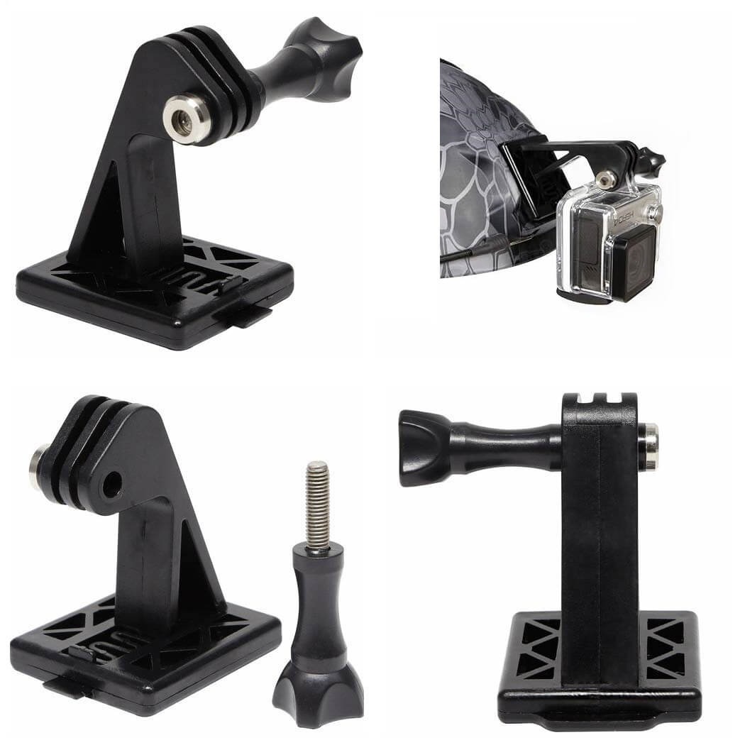 Suporte para GoPro em Capacete Tático com Base Montagem NVG