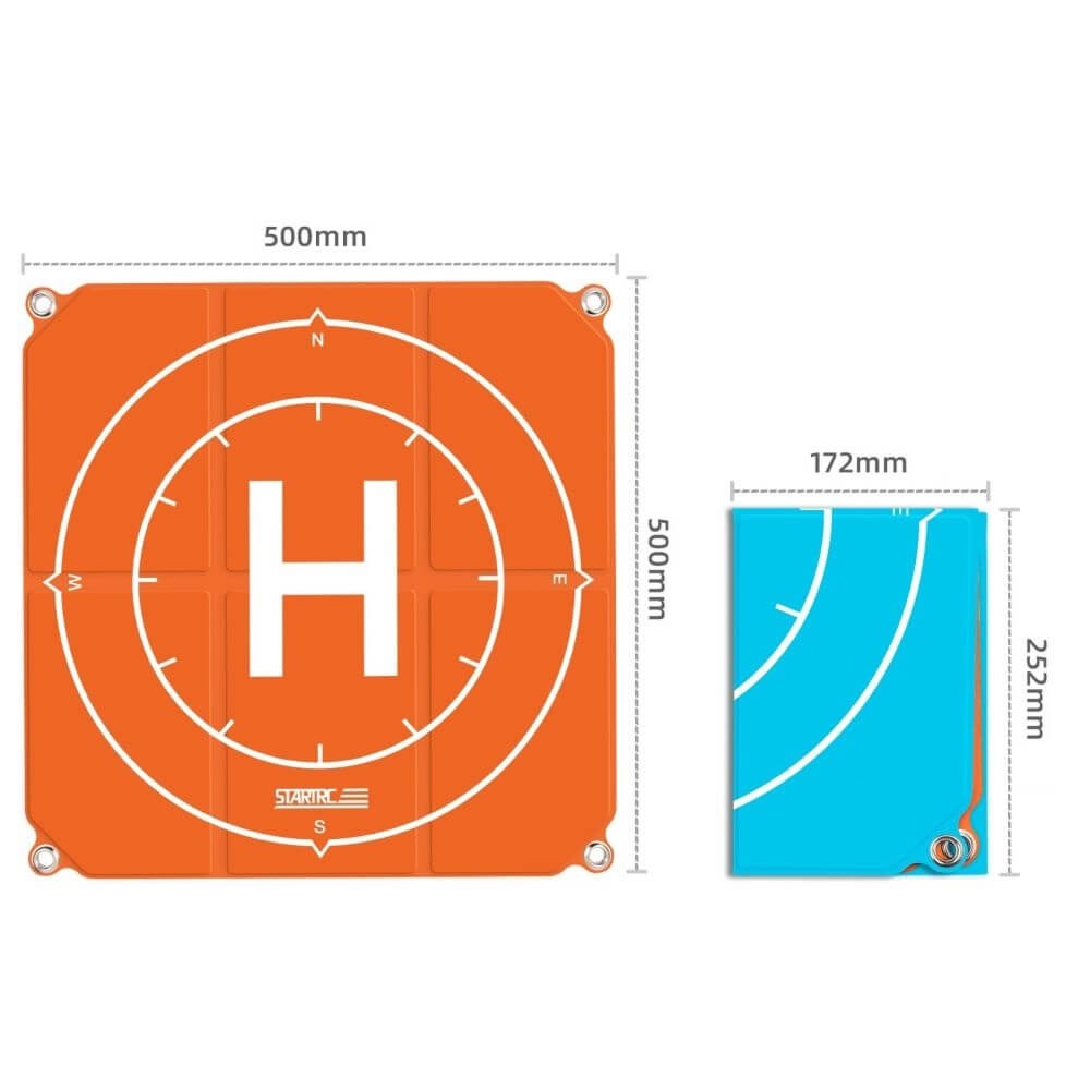 Heliponto Pista de Pouso para Drones - StartRC 50x50cm