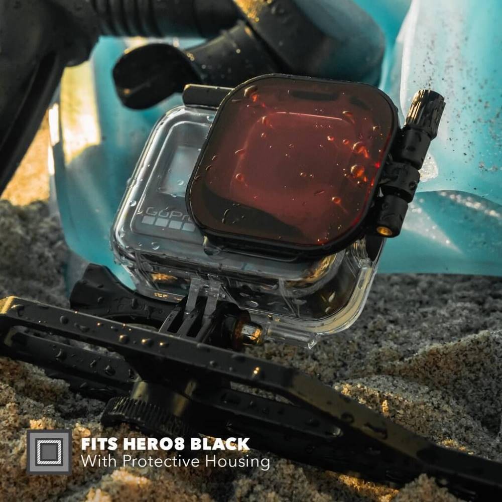 Filtro Mergulho Vermelho para Caixa Estanque GoPro Hero 8 Black - PolarPro