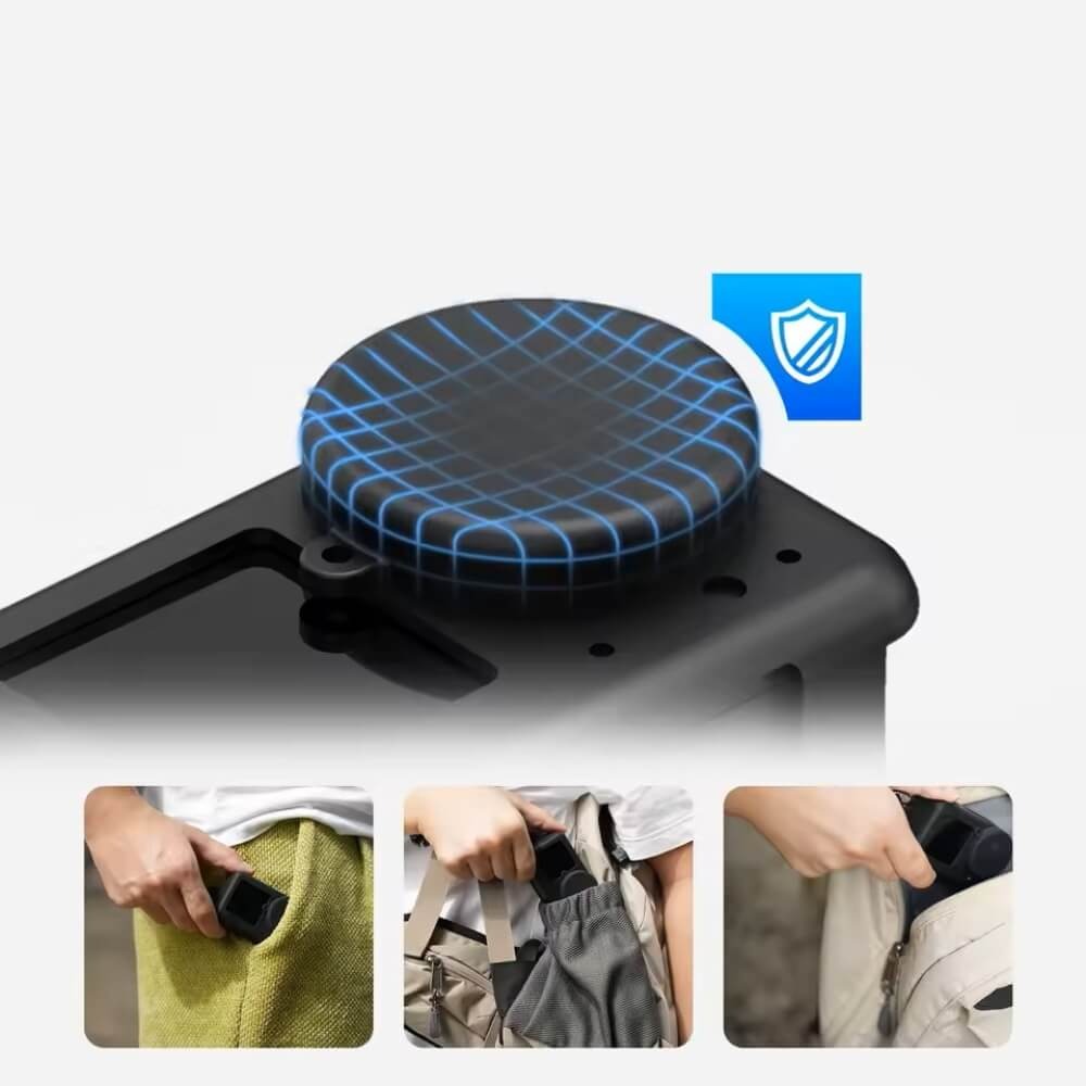 Capa de Silicone para Câmera DJI Osmo Action 5 Pro / 4 / 3 - Telesin Cor: Preto