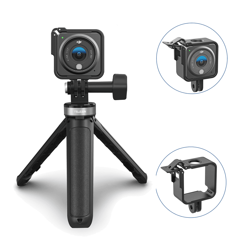 Suporte Frame para DJI Action 2 em Plástico - Telesin