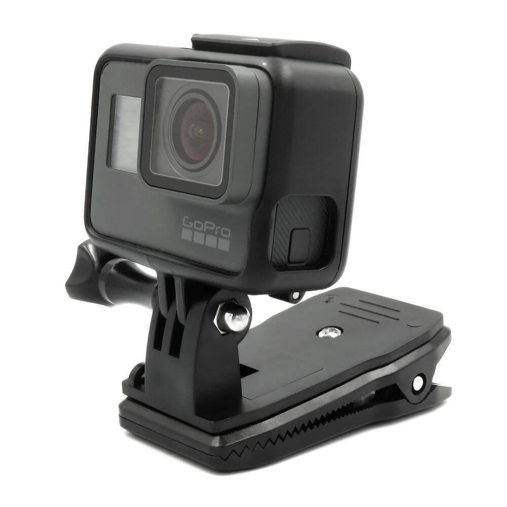 Suporte para GoPro e Câmeras Similares Tipo Grampo Presilha 360º