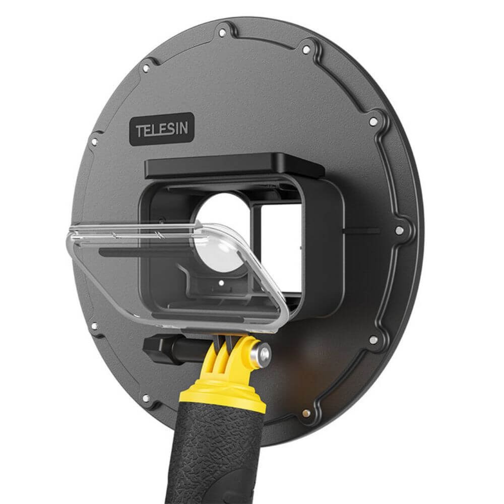 Dome para DJI Osmo Action 5 / 4 / 3 com Gatilho e Bastão Flutuante - Telesin