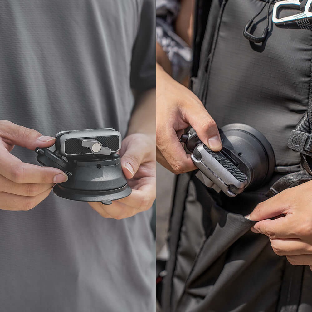 Suporte Ventosa para GoPro com Sistema Engate Rápido - Pgytech CapLock