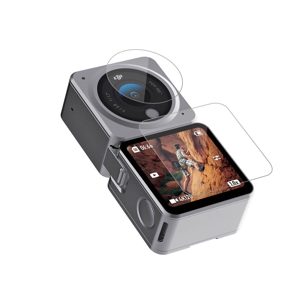 Película Vidro Temperado para DJI Action 2 (Dual-Screen Combo) - Telesin