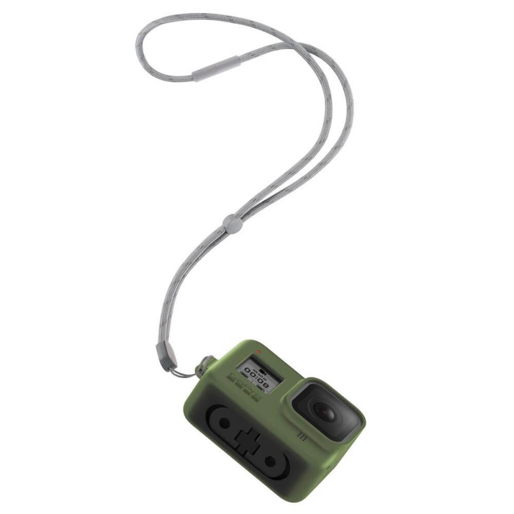 Capa Silicone GoPro Hero 8 + Cordão Ajustável - Sleeve + Lanyard