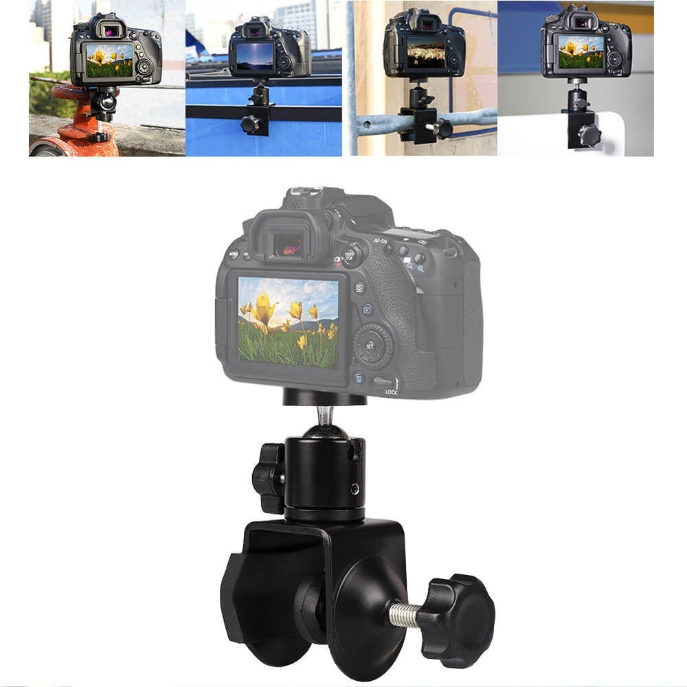 Suporte Fixação em Mesas e Barras até 4cm com Ball Head 1/4 Polegadas Suporte Fixação em Mesas e Barras até 4cm com Ball Head 1/4 Polegadas