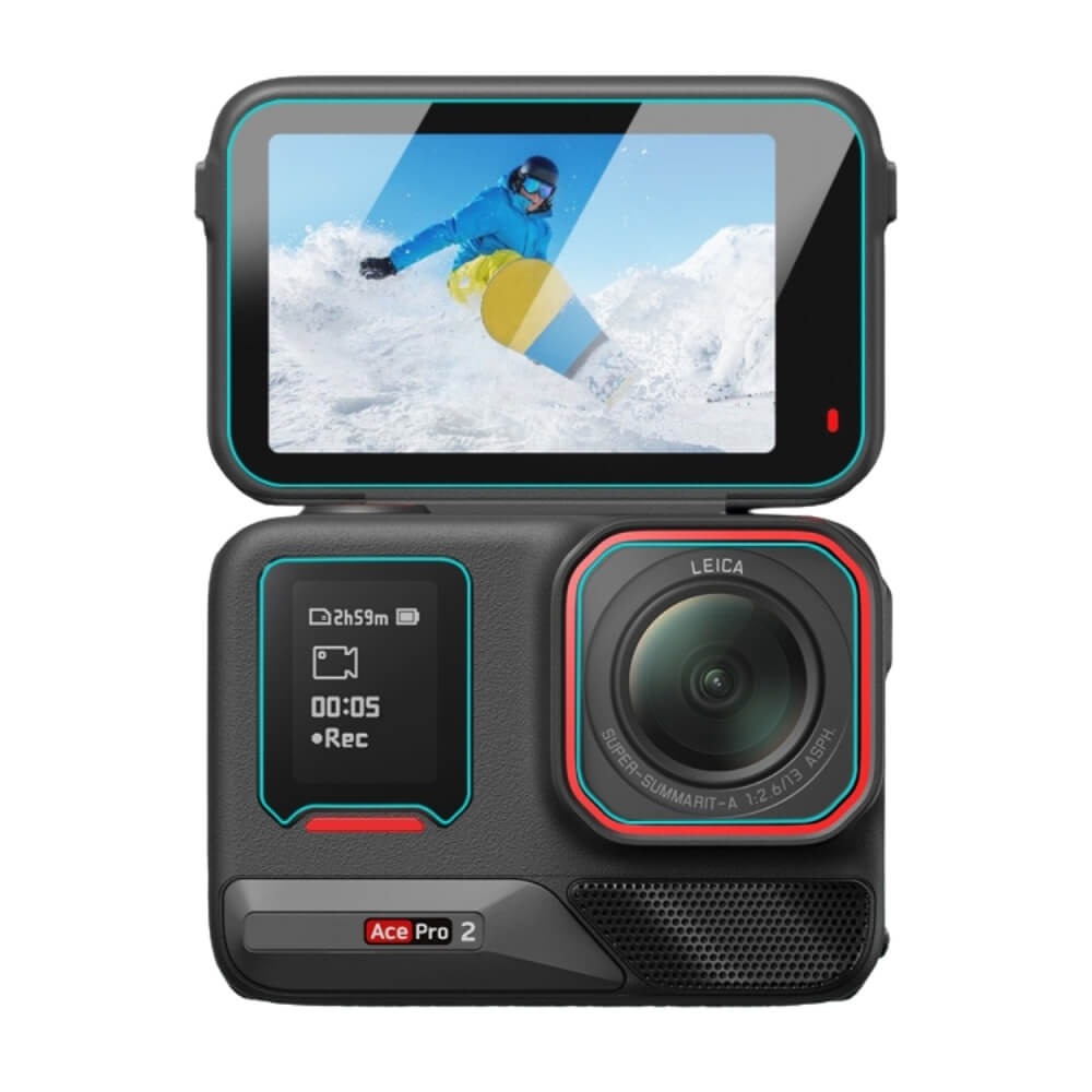 Película de Proteção para Insta360 Ace Pro 2 em Vidro Temperado - Telesin