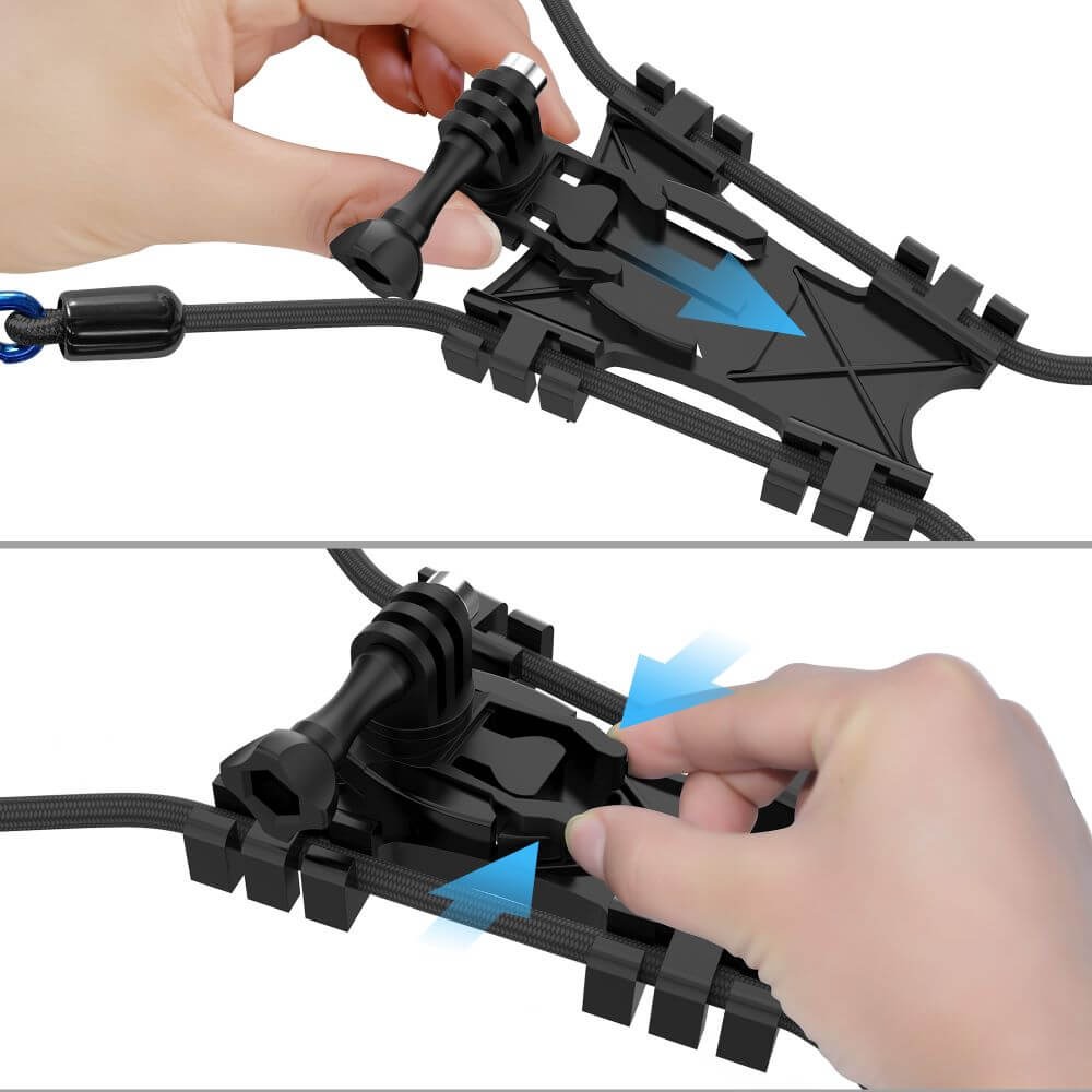Suporte Flexível Elástico para GoPro em Grades / Cercas / Árvores