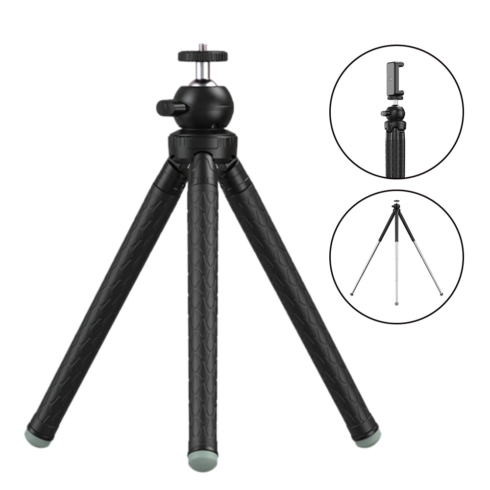 Tripé Extensível para Câmeras DSLR e Celular Apexel