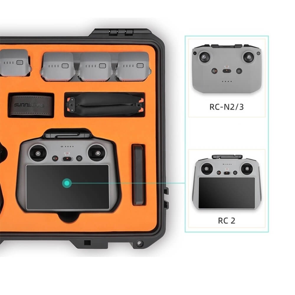 Case Maleta Estanque para Drone DJI Air 3 / Air 3S Fly More Combo - Sunnylife