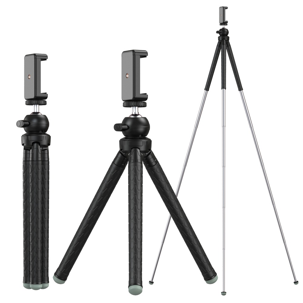 Tripé Extensível para Câmeras DSLR e Celular Apexel