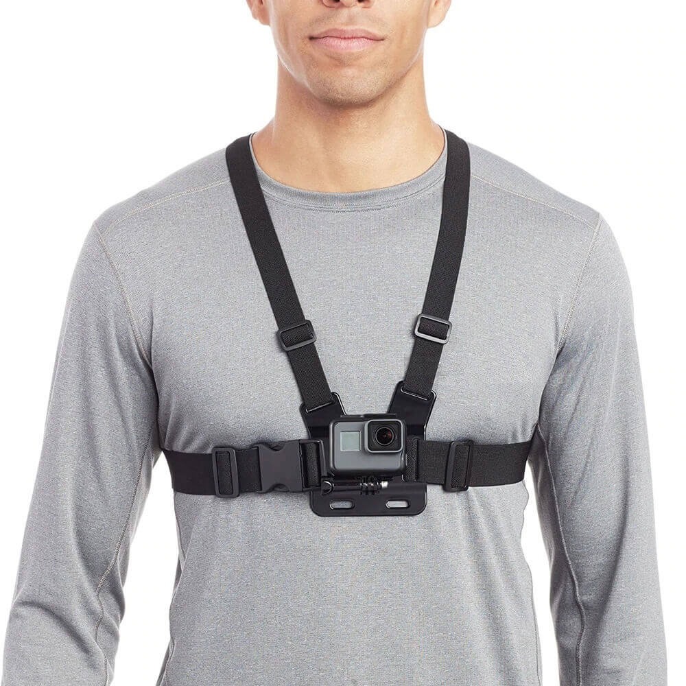Suporte de Peito para Celular e Câmeras GoPro (2 em 1)