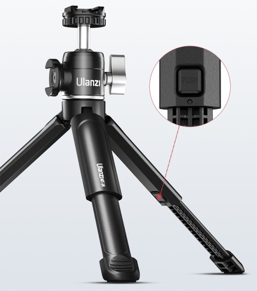 Mini Tripé Extensível para Câmeras DSLR / Celulares / GoPro - Ulanzi