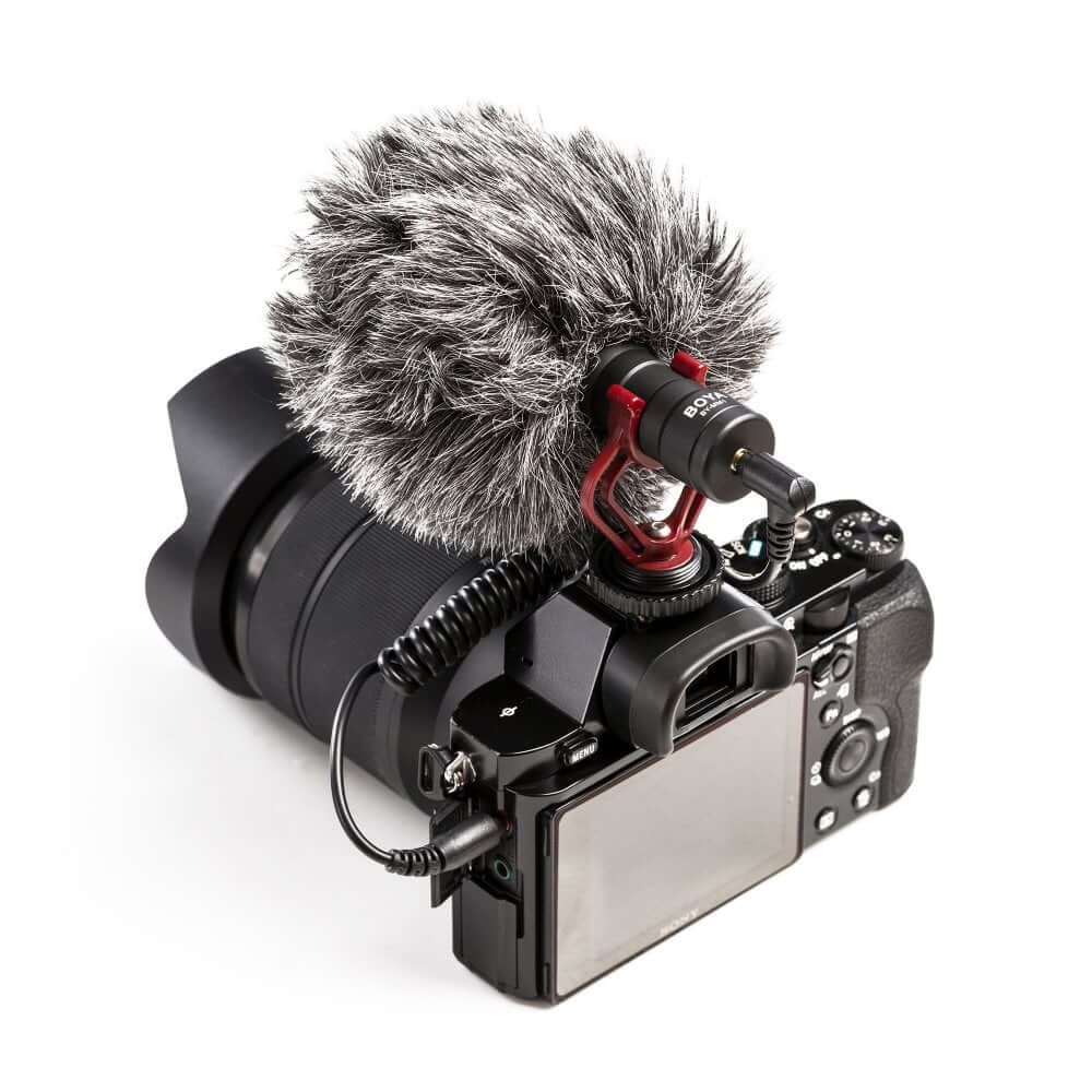 Microfone Externo para GoPro / Câmeras DSLR / Celular - BOYA BY-MM1