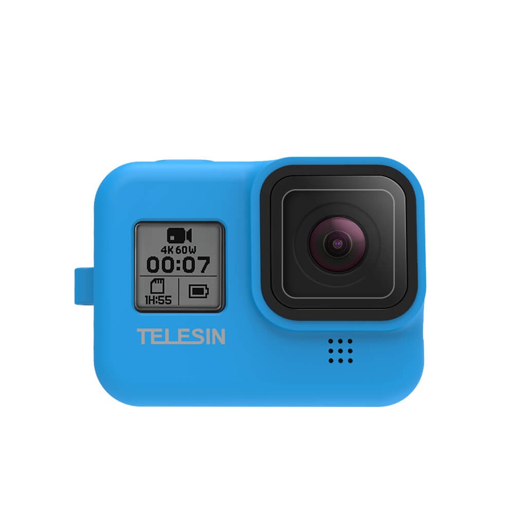 Capa de Silicone para GoPro Hero 8 Black + Cordão Ajustável Telesin