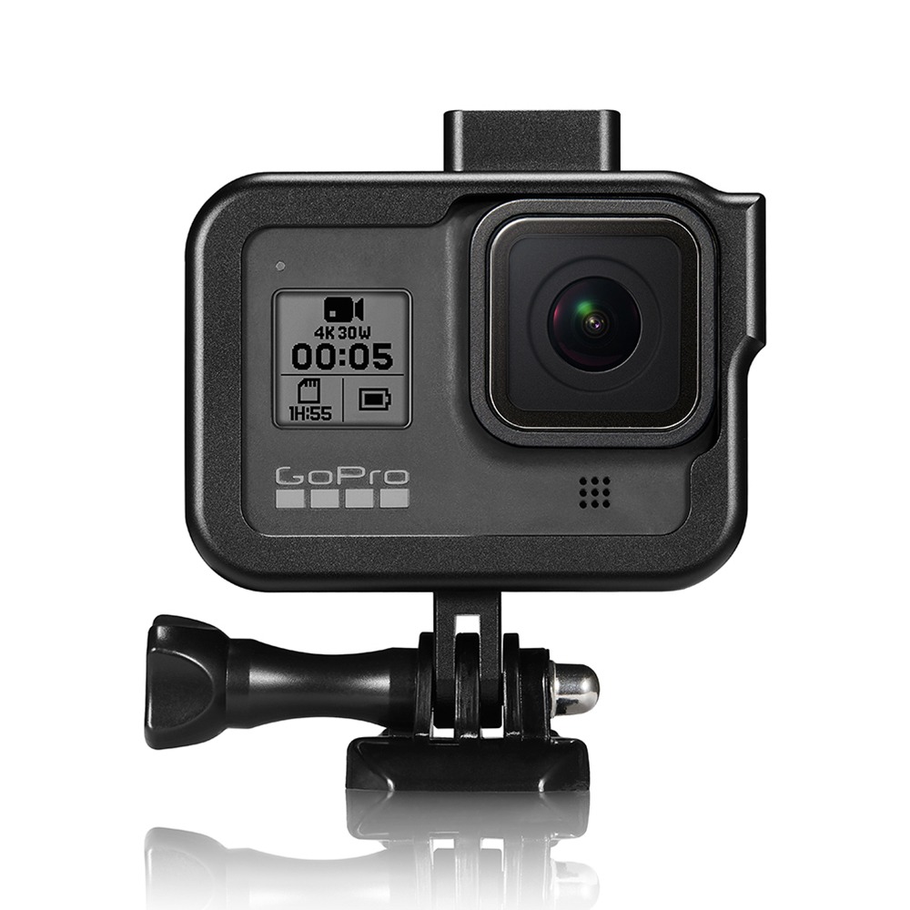 Suporte Frame para GoPro Hero 8 Black com Encaixe para Led e Microfone