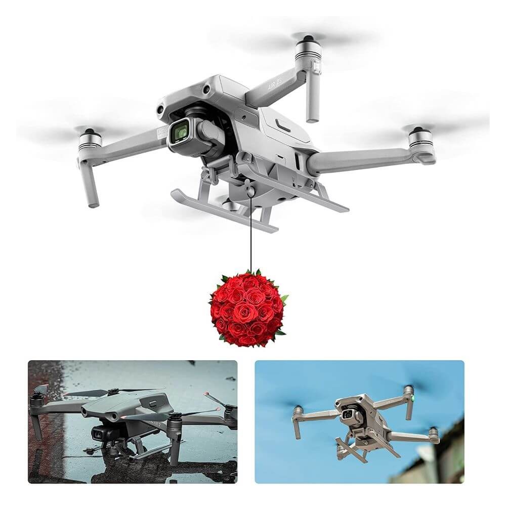Trem de Pouso com Sistema Liberação de Carga para DJI Mavic Air 2 e Air 2S - StartRC