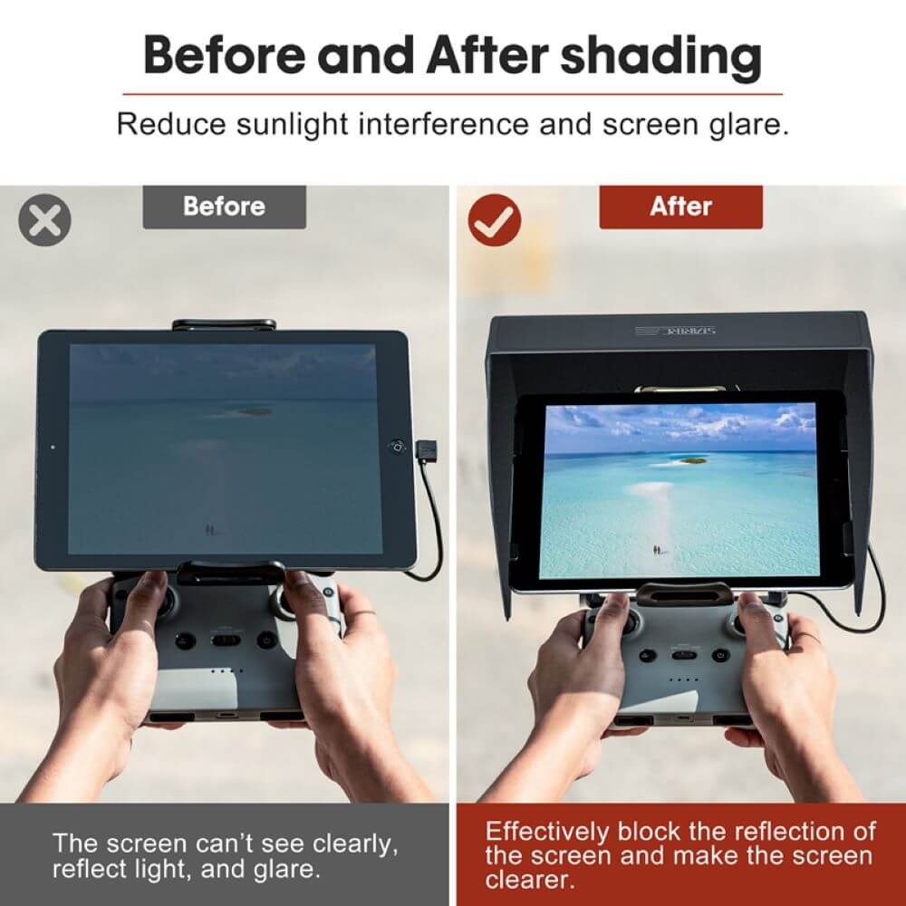 Protetor de Sol para Tablet em Controle Remoto de Drones - StartRC
