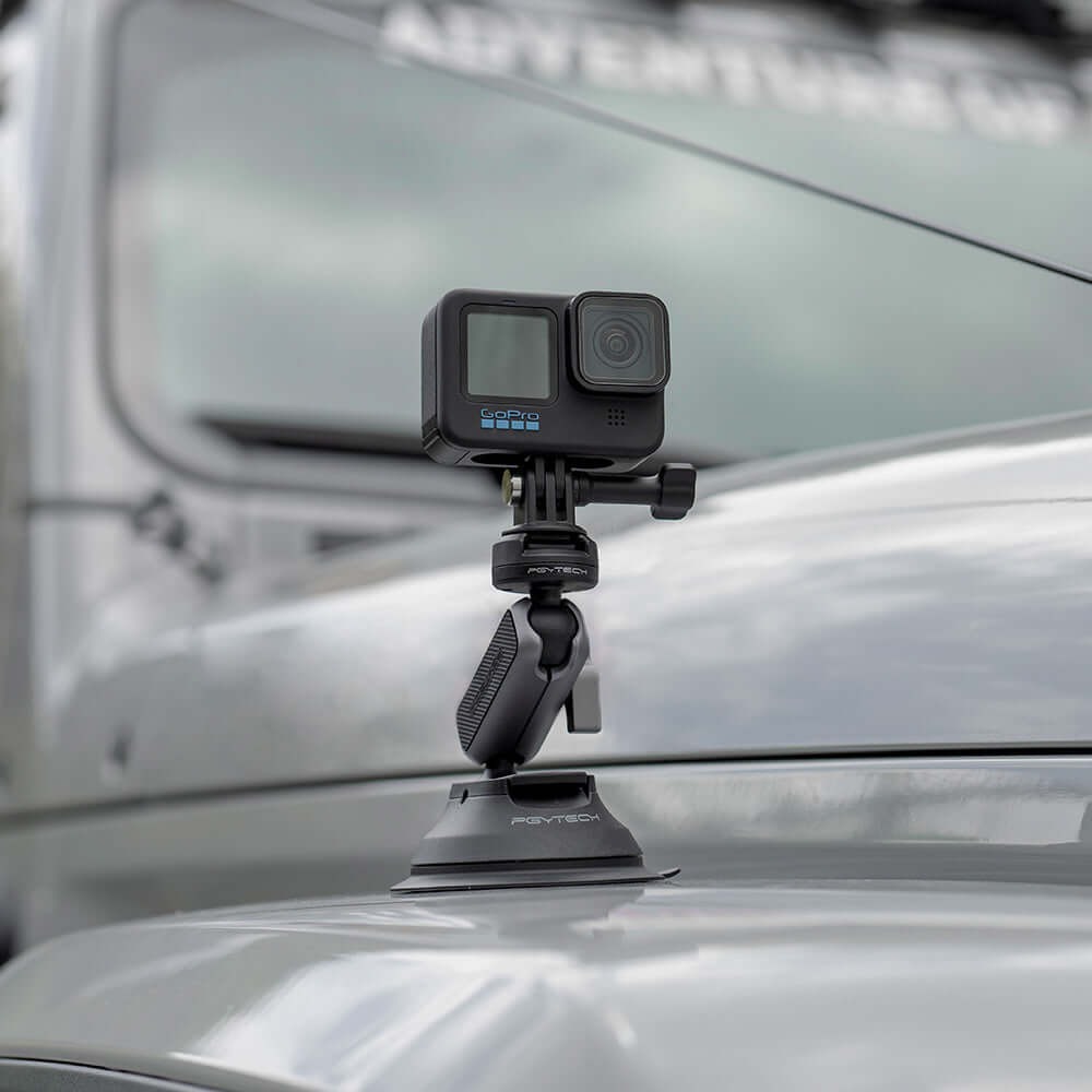 Suporte Ventosa para GoPro com Sistema Engate Rápido - Pgytech CapLock