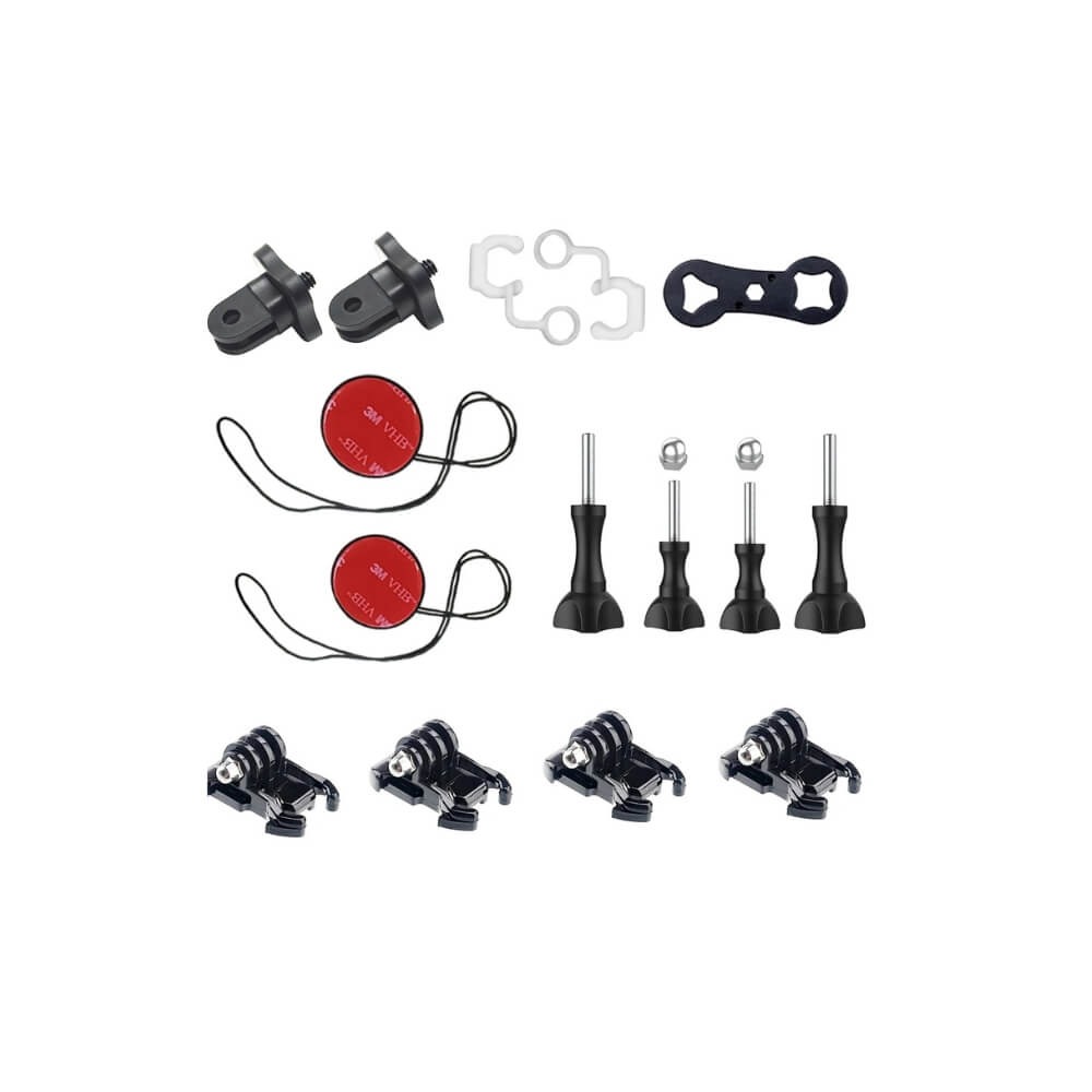 Kit de Suportes Capacete e Moto para GoPro e Câmeras Similares