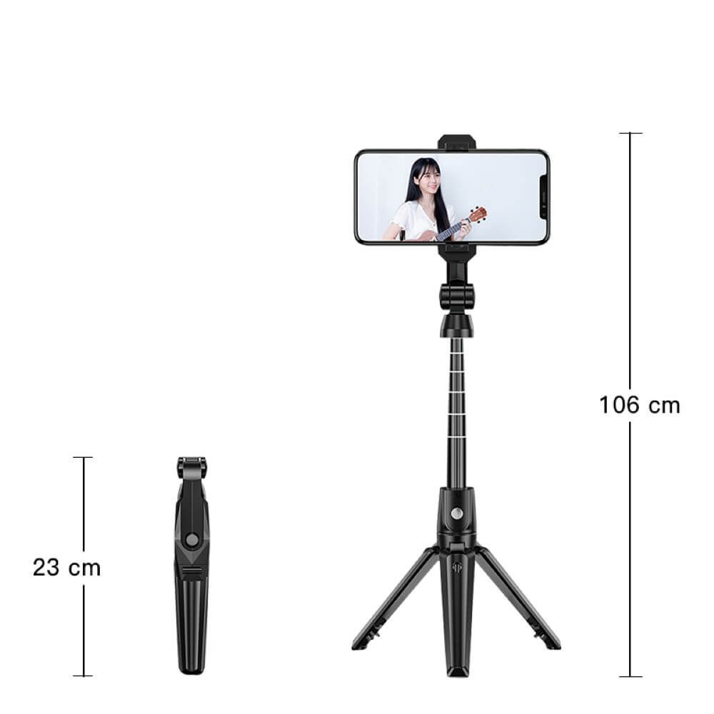 Bastão e Tripé para Celular com Controle Disparador de Fotos
