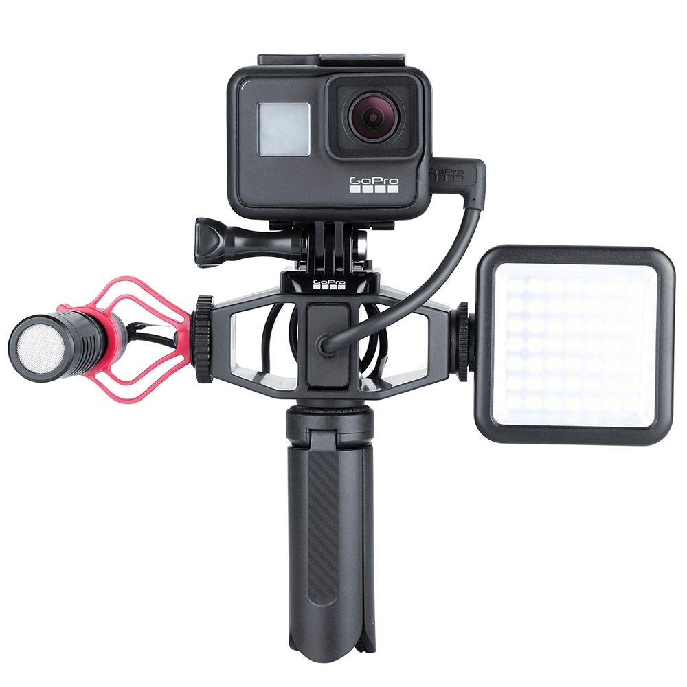Suporte de Montagem GoPro / Microfone / Iluminador Led - Vijim Vlog Mount