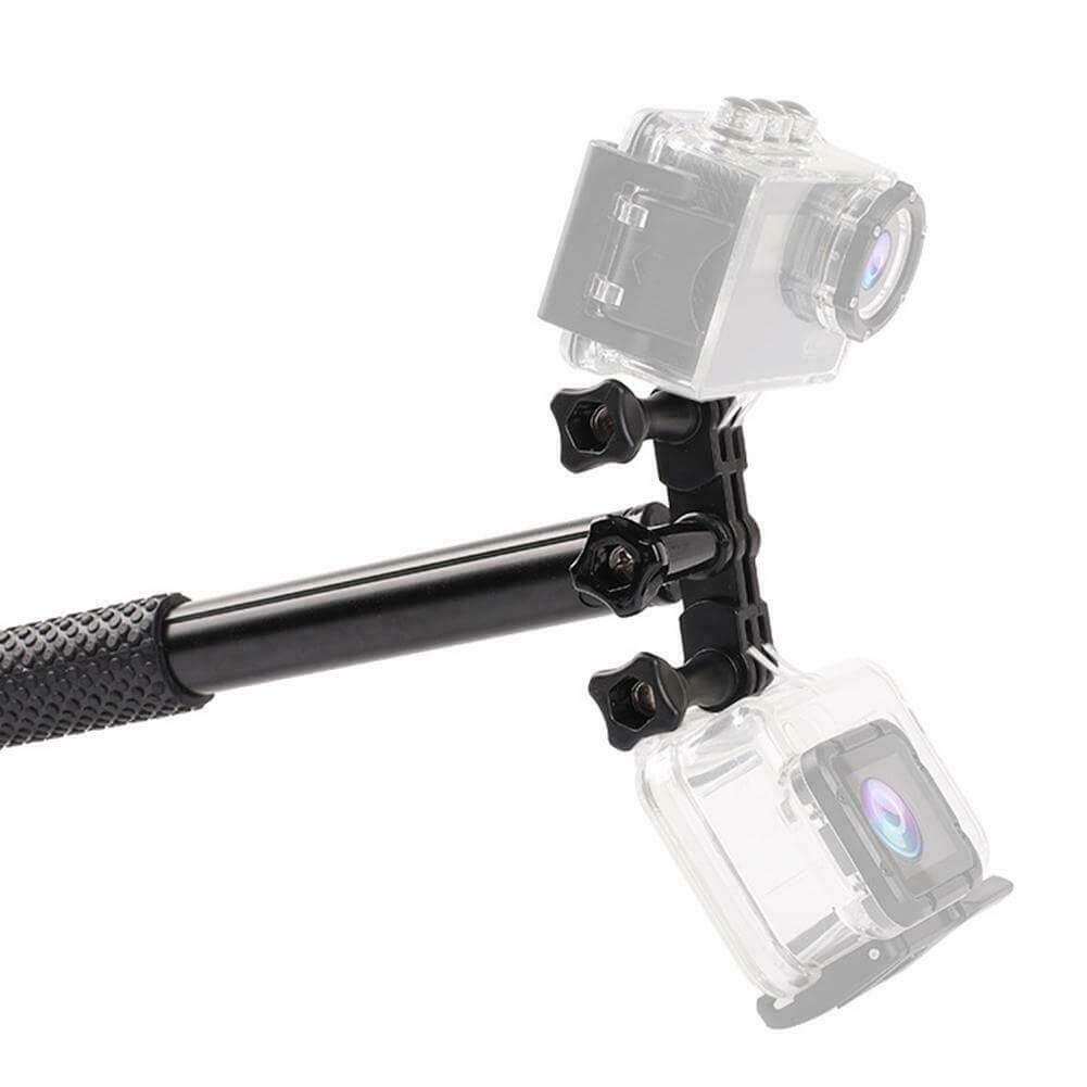 Suporte Duplo de Montagem para GoPro e Câmeras Similares
