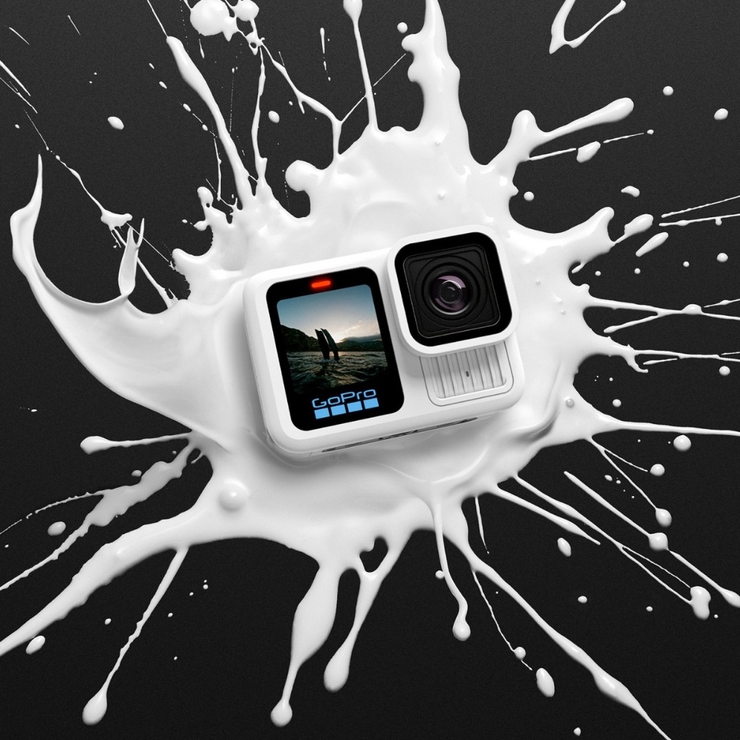 Câmera GoPro HERO13 Black Polar White à Prova D’água 27MP 5.3K