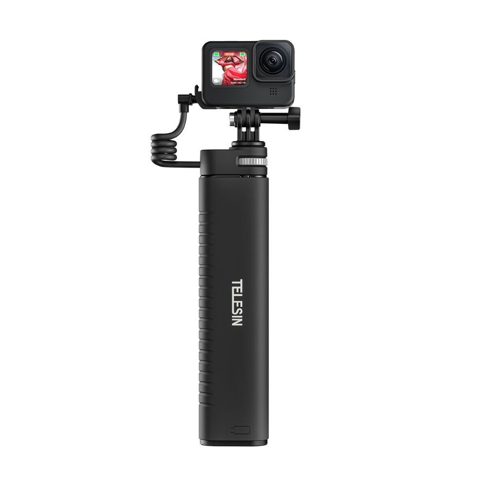Bastão Extensor com Power Bank Integrado 10000mAh para GoPro - Telesin