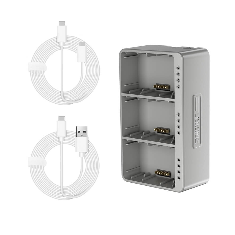 Carregador Hub para 3 Baterias do Drone DJI Mini 3 Pro / DJI Mini 3 / DJI Mini 4 Pro - StartRC