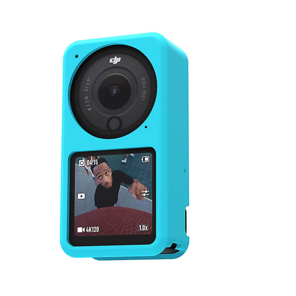 Capa de Silicone para DJI Action 2 (Combo) - Telesin Cor Azul