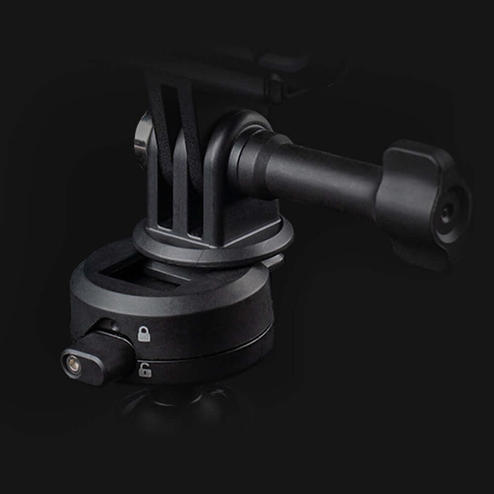Suporte Ventosa Tripla para GoPro com Sistema Engate Rápido - Pgytech CapLock