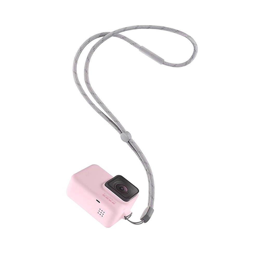 Capa Silicone GoPro Hero 7 6 5 Black + Cordão Ajustável - Sleeve + Lanyard