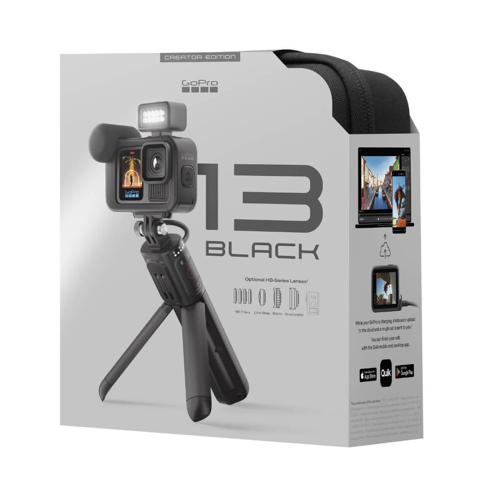 Câmera GoPro HERO13 Black à Prova D’água Creator Edition