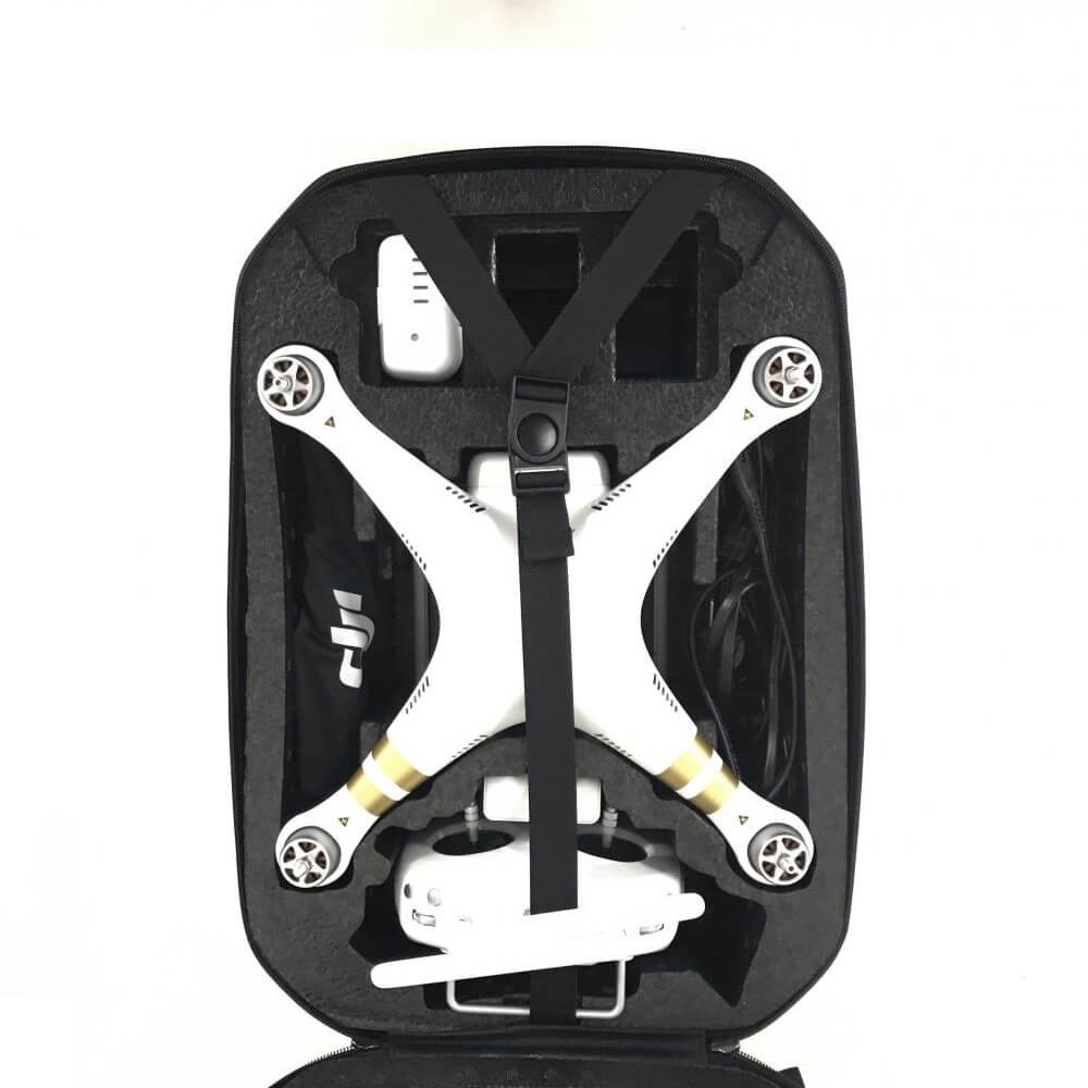 Mochila Para Drone DJI Phantom 3 e Phantom 4 com Estrutura Rígida