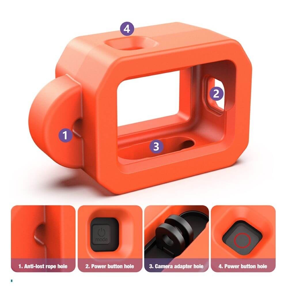 Boia Flutuadora para GoPro Hero 13 / 12 / 11 / 10 / 9 Black