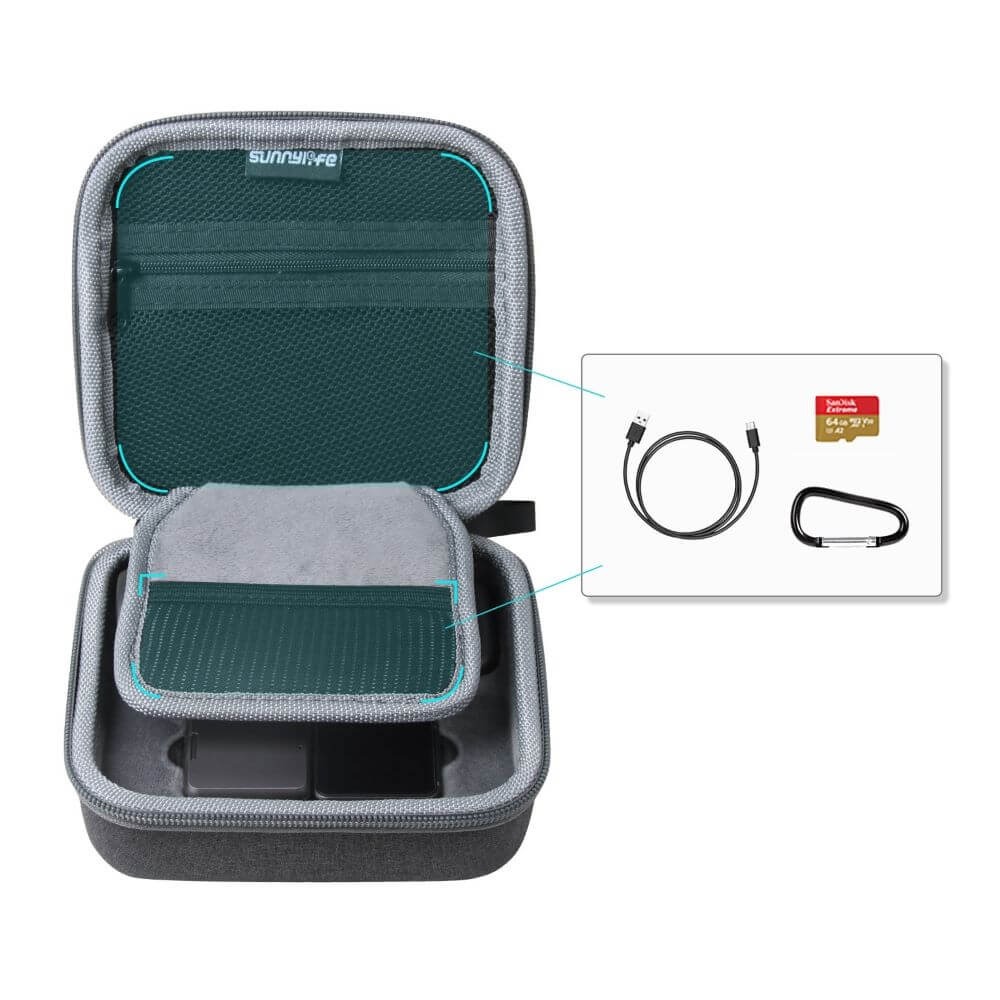 Mini Case para DJI Action 2 e Acessórios - Sunnylife