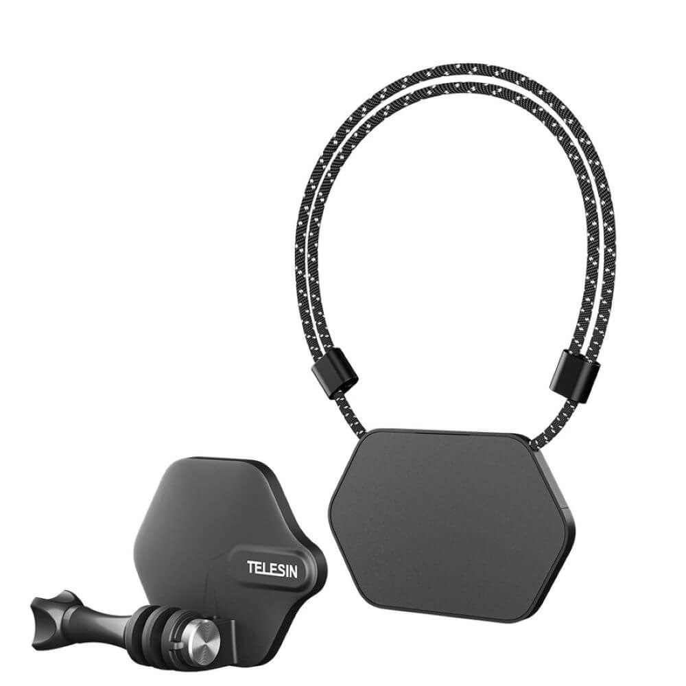 Suporte para Pescoço com Encaixe Magnético para GoPro - Telesin (Kit)