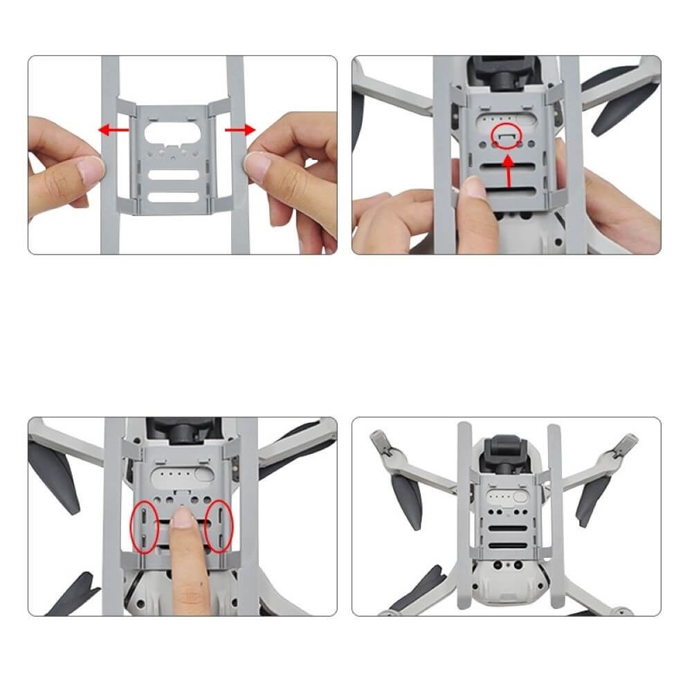 Trem de Pouso Dobrável para Drone DJI Mavic Mini / Mini SE / Mini 2 / Mini 2 SE / Mini 4K - StartRC