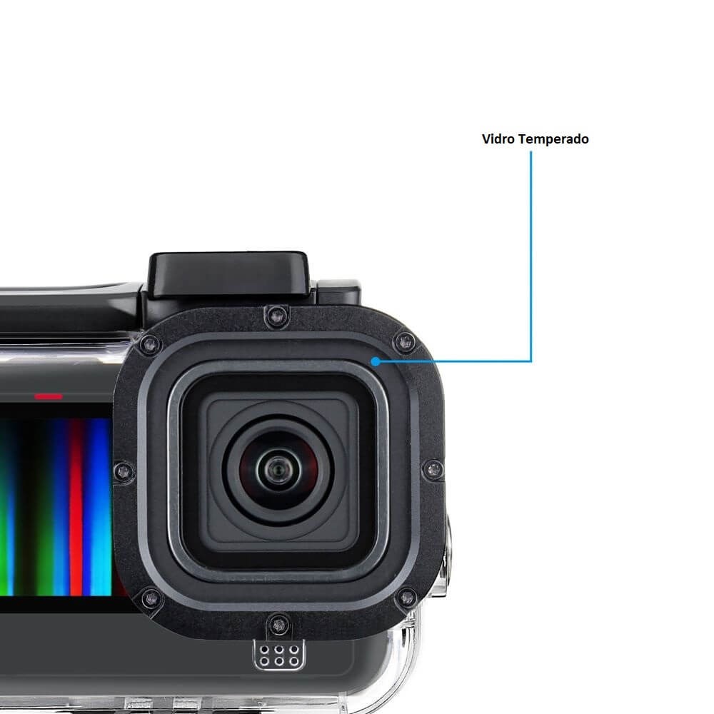 Case de Proteção com Abertura para GoPro Hero 13 / 12 / 11 / 10 / 9 Black